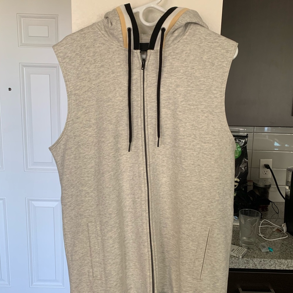 Black Scald hooded cotton vest